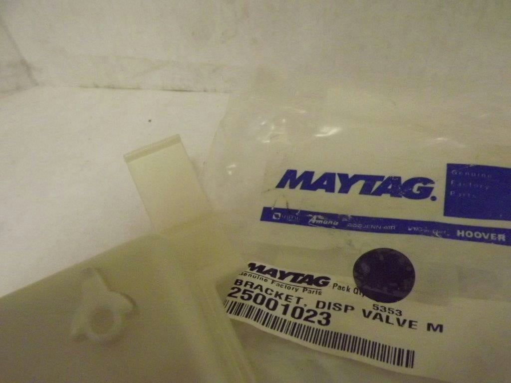 MAYTAG NEPTUNE WASHER 25001023 DISPENSER VALVE BRACKET NEW MAYTAG NEPTUNE WASHER 25001023 DISPENSER VALVE BRACKET NEW